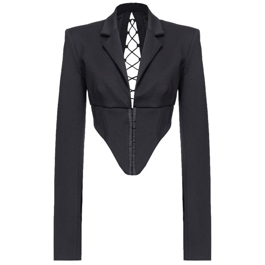 Black Viscose Suits & Blazer - SEHABRANDS