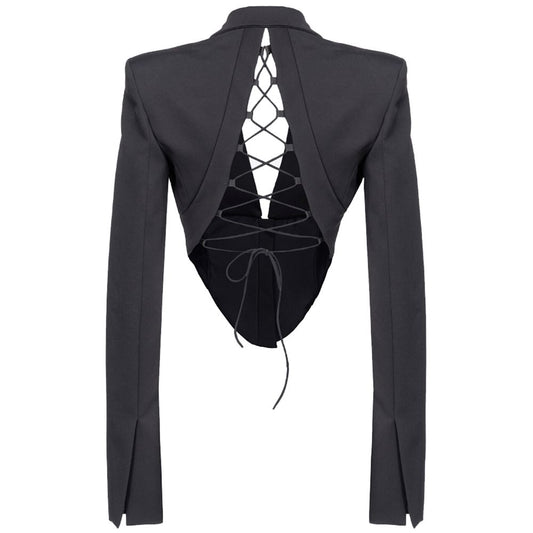 Black Viscose Suits & Blazer - SEHABRANDS