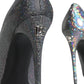 Dolce & Gabbana Multicolor Strass Leather Heels Pumps Shoes