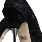 Dolce & Gabbana Black Leopard Lurex High Heels Pumps Shoes