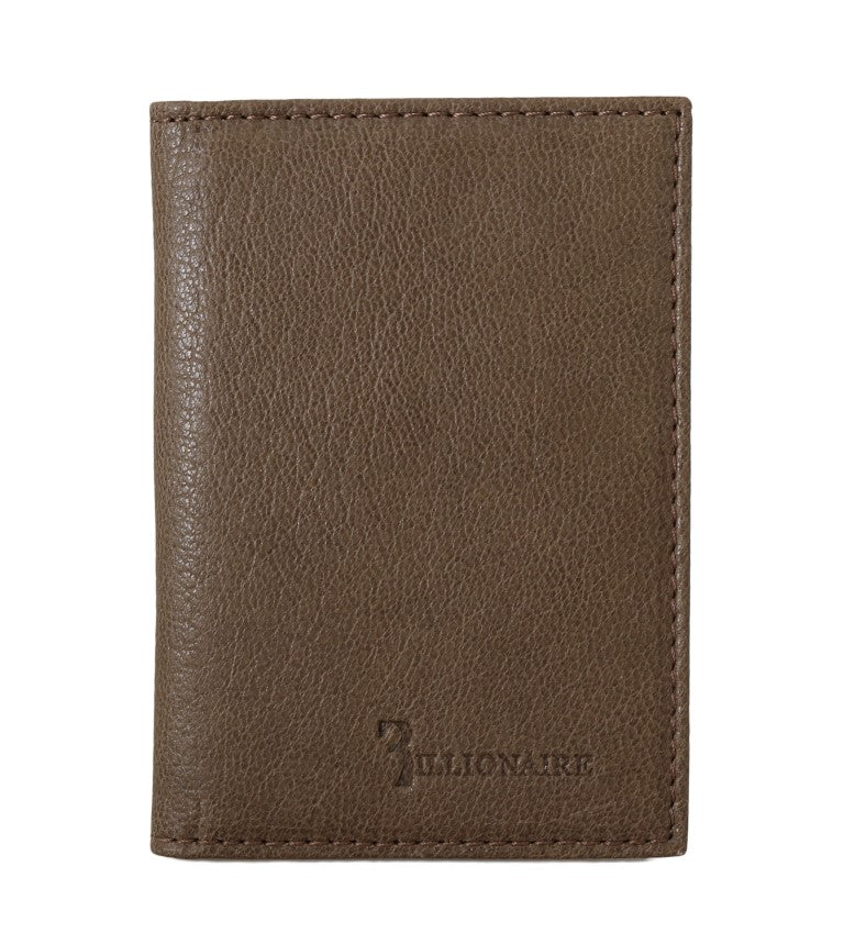 Elegant Leather Men's Wallet in Brown - SEHABRANDS