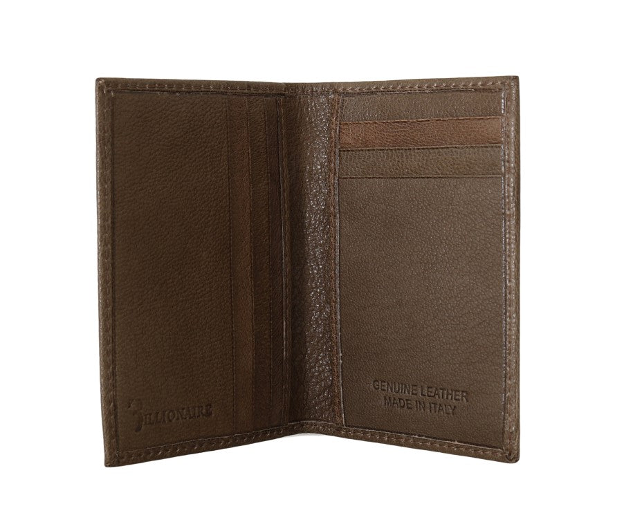 Elegant Leather Men's Wallet in Brown - SEHABRANDS