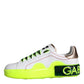 Dolce & Gabbana White Leather Portofino Low Top Sneakers Shoes