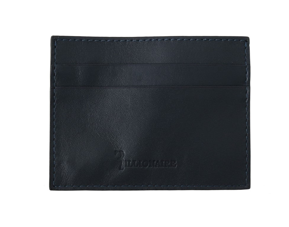 Opulent Blue Leather Men's Wallet - SEHABRANDS