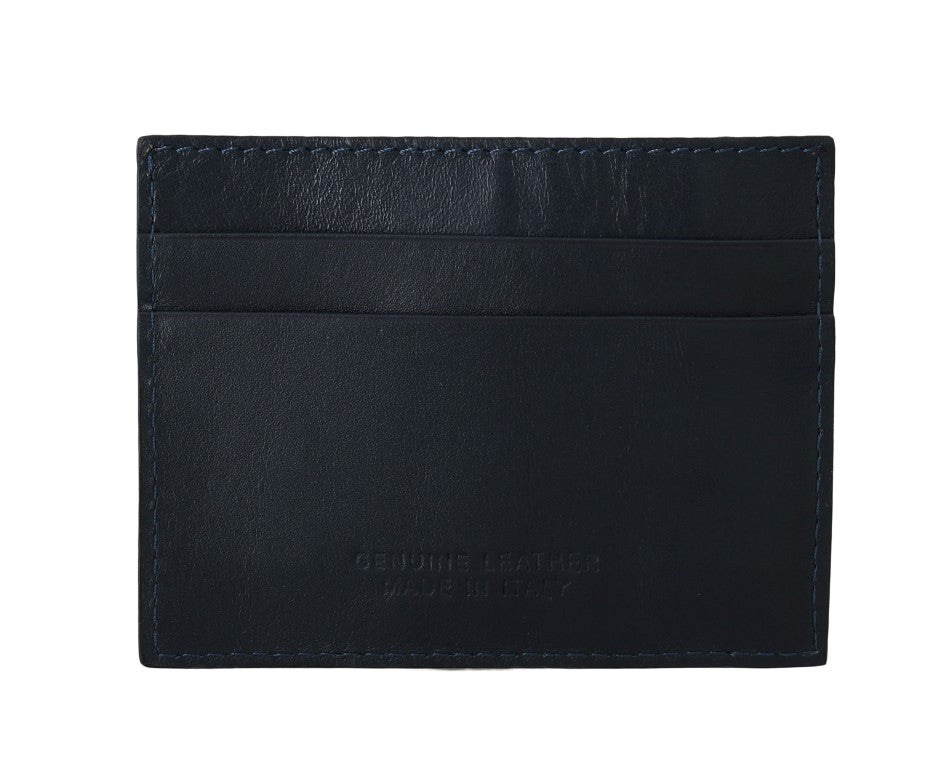 Opulent Blue Leather Men's Wallet - SEHABRANDS