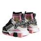 Dolce & Gabbana Multicolor Sorrento Socks Logo Sneakers Shoes