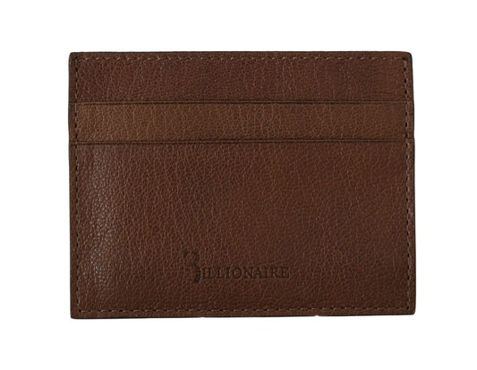 Elegant Leather Men's Wallet in Brown - SEHABRANDS