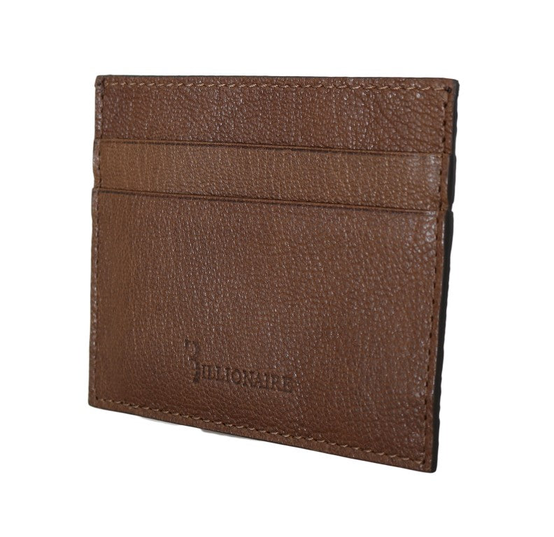 Elegant Leather Men's Wallet in Brown - SEHABRANDS