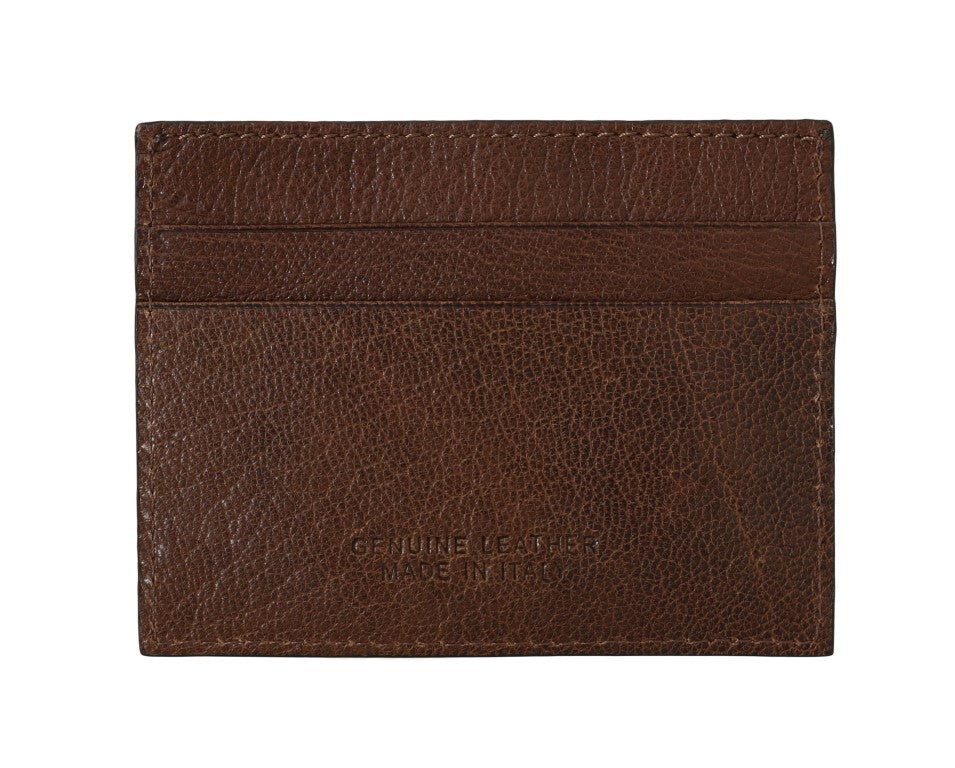 Elegant Leather Men's Wallet in Brown - SEHABRANDS