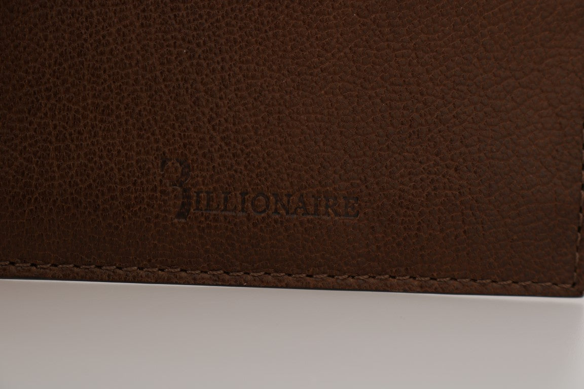 Elegant Leather Men's Wallet in Brown - SEHABRANDS