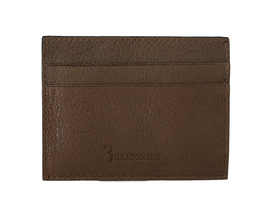 Elegant Turtledove Leather Men's Wallet - SEHABRANDS