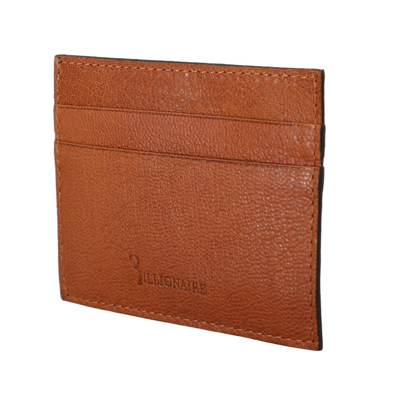 Elegant Men's Leather Wallet in Brown - SEHABRANDS