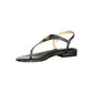 Black Leather Sandal - SEHABRANDS