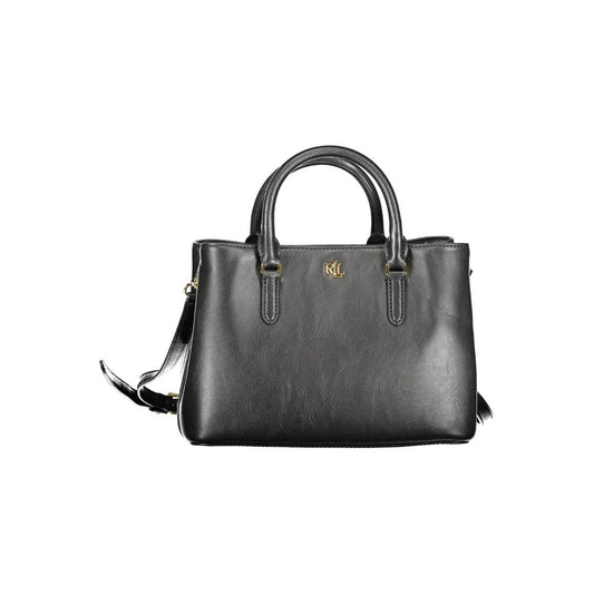 Black Leather Handbag - SEHABRANDS