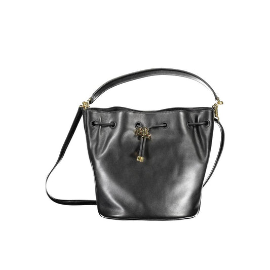 Black Leather Handbag - SEHABRANDS