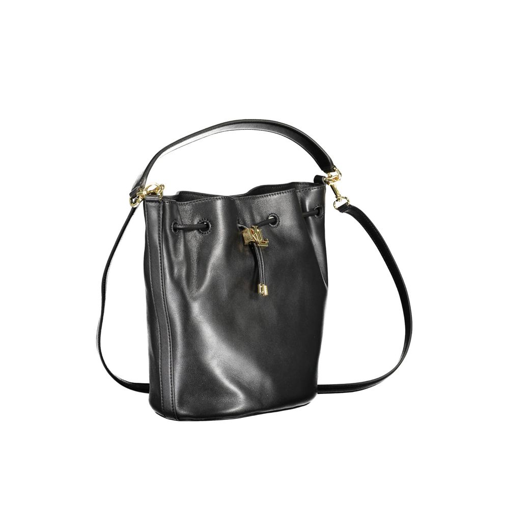 Black Leather Handbag - SEHABRANDS