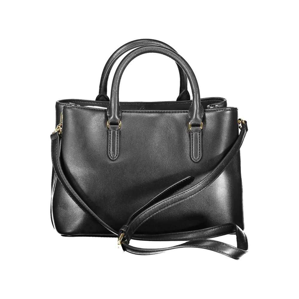 Black Leather Handbag - SEHABRANDS