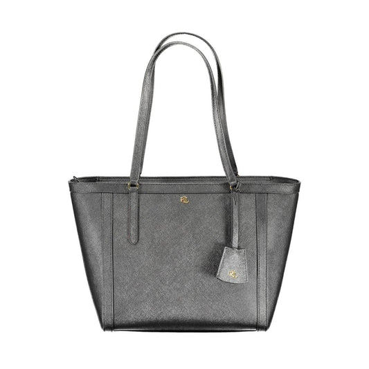 Black Leather Handbag - SEHABRANDS