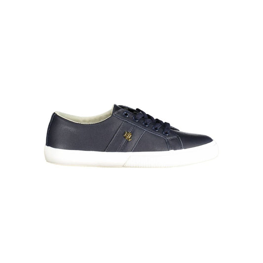 Blue Polyester Sneaker - SEHABRANDS