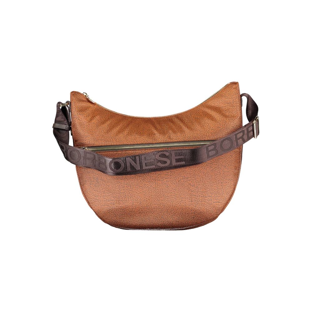 Brown Polyester Handbag - SEHABRANDS