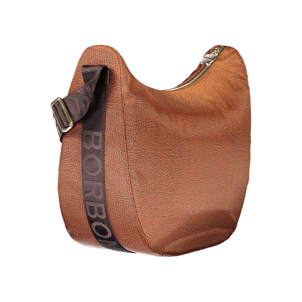 Brown Polyester Handbag - SEHABRANDS