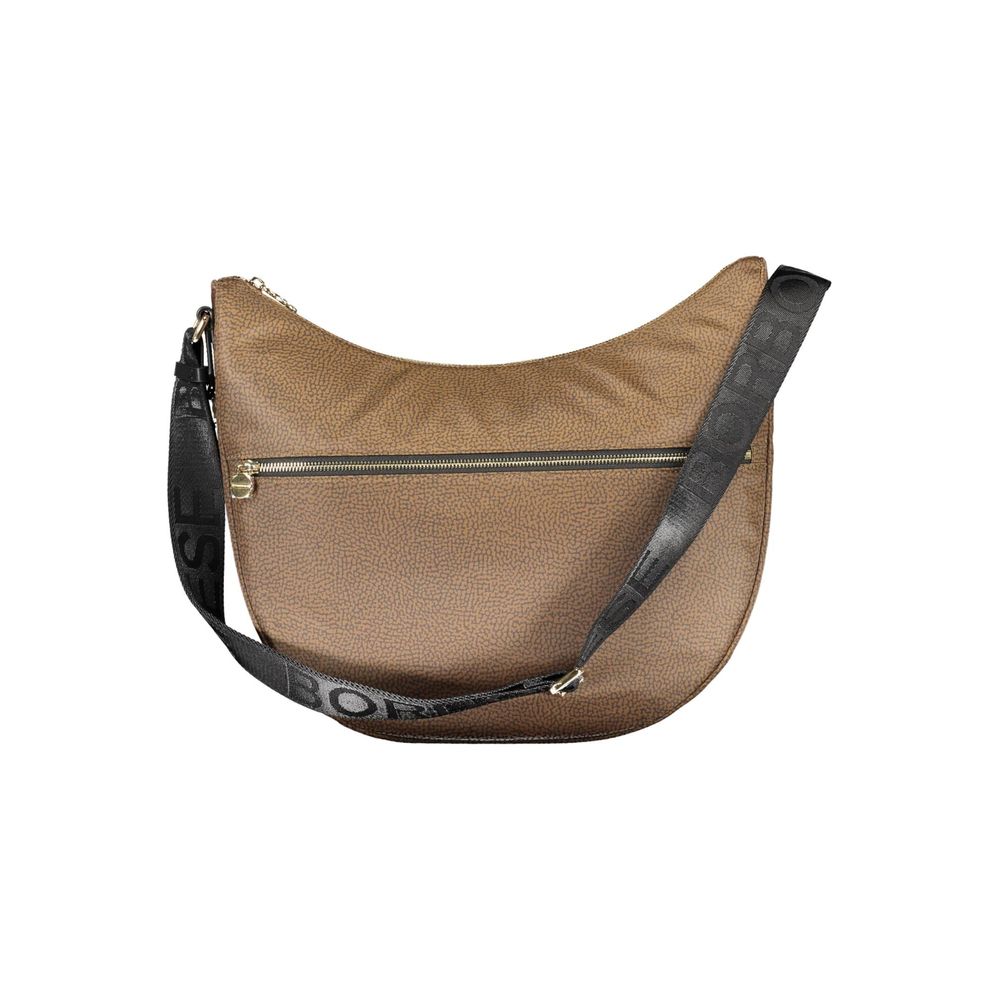 Brown Polyester Handbag - SEHABRANDS