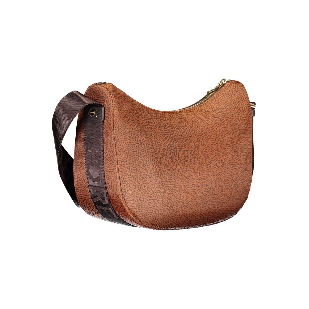 Brown Polyester Handbag - SEHABRANDS