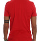 Chic Red 'RIDERS' Motive Crewneck Tee - SEHABRANDS