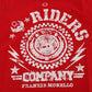 Chic Red 'RIDERS' Motive Crewneck Tee - SEHABRANDS