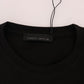 Chic Black Crewneck Tee with 'RIDERS' Motif - SEHABRANDS