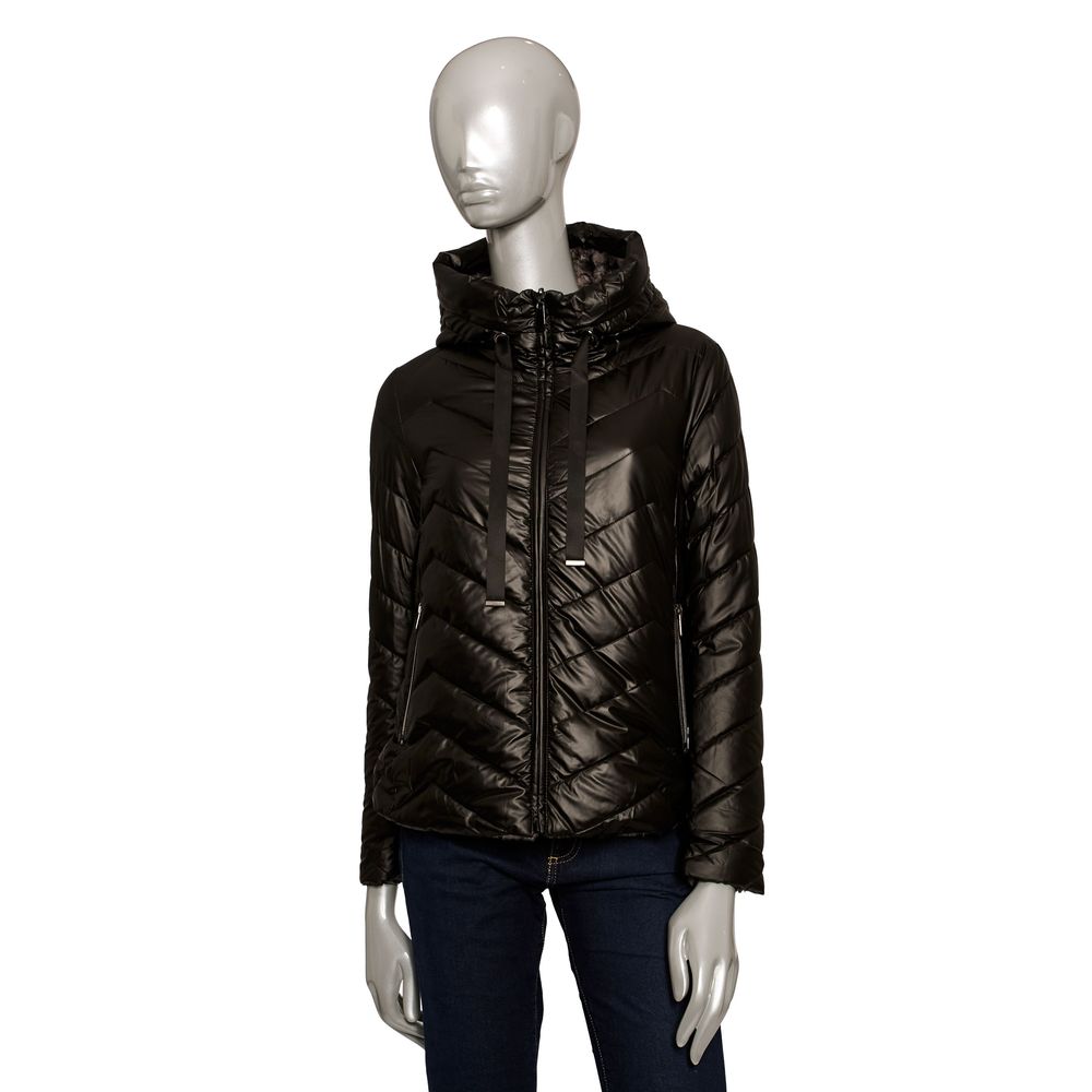 Black Polyester Women Jacket - SEHABRANDS