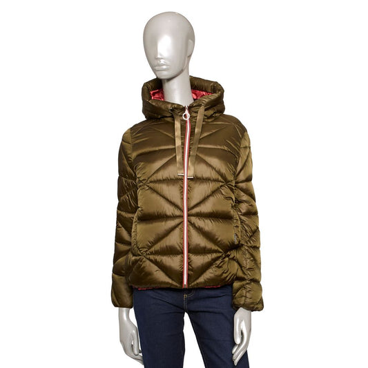 Green Polyester Women Jacket - SEHABRANDS