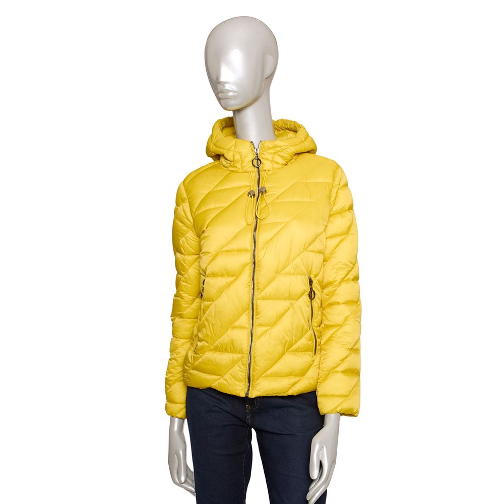 Yellow Polyester Women Jacket - SEHABRANDS