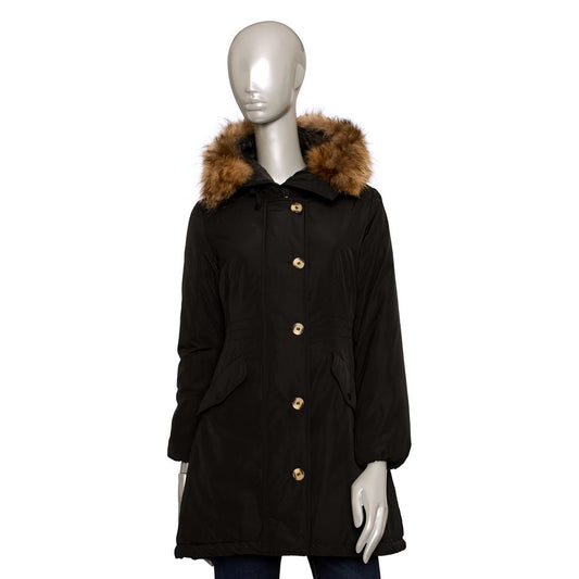 Black Polyester Women Jacket - SEHABRANDS