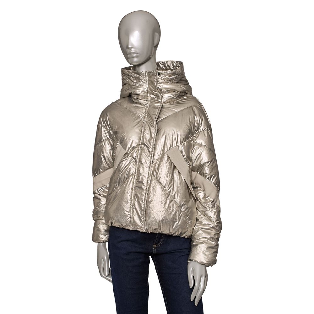 Silver Polyester Women Jacket - SEHABRANDS