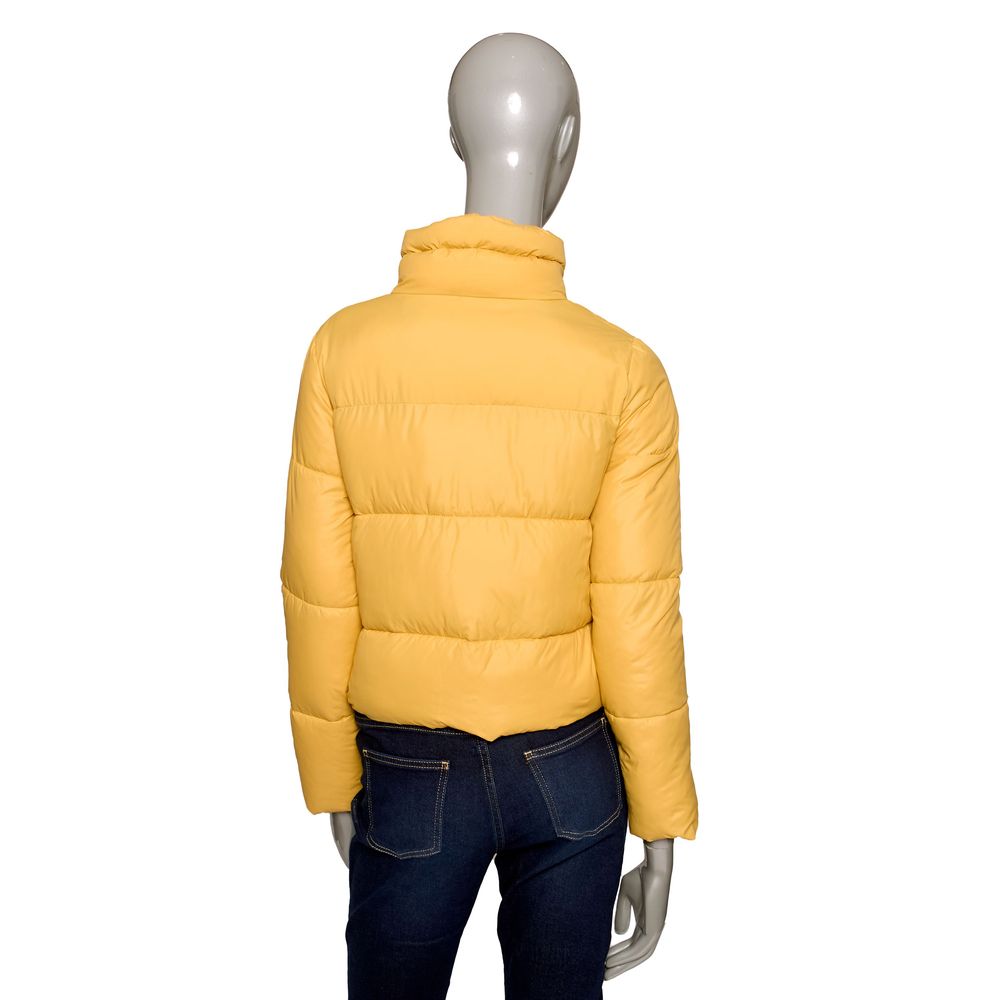 Yellow Polyester Women Jacket - SEHABRANDS