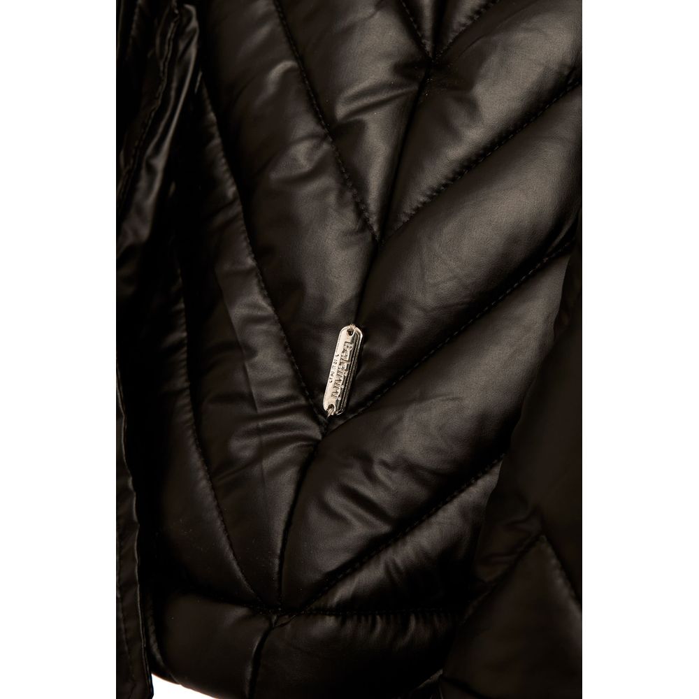 Black Polyester Women Jacket - SEHABRANDS