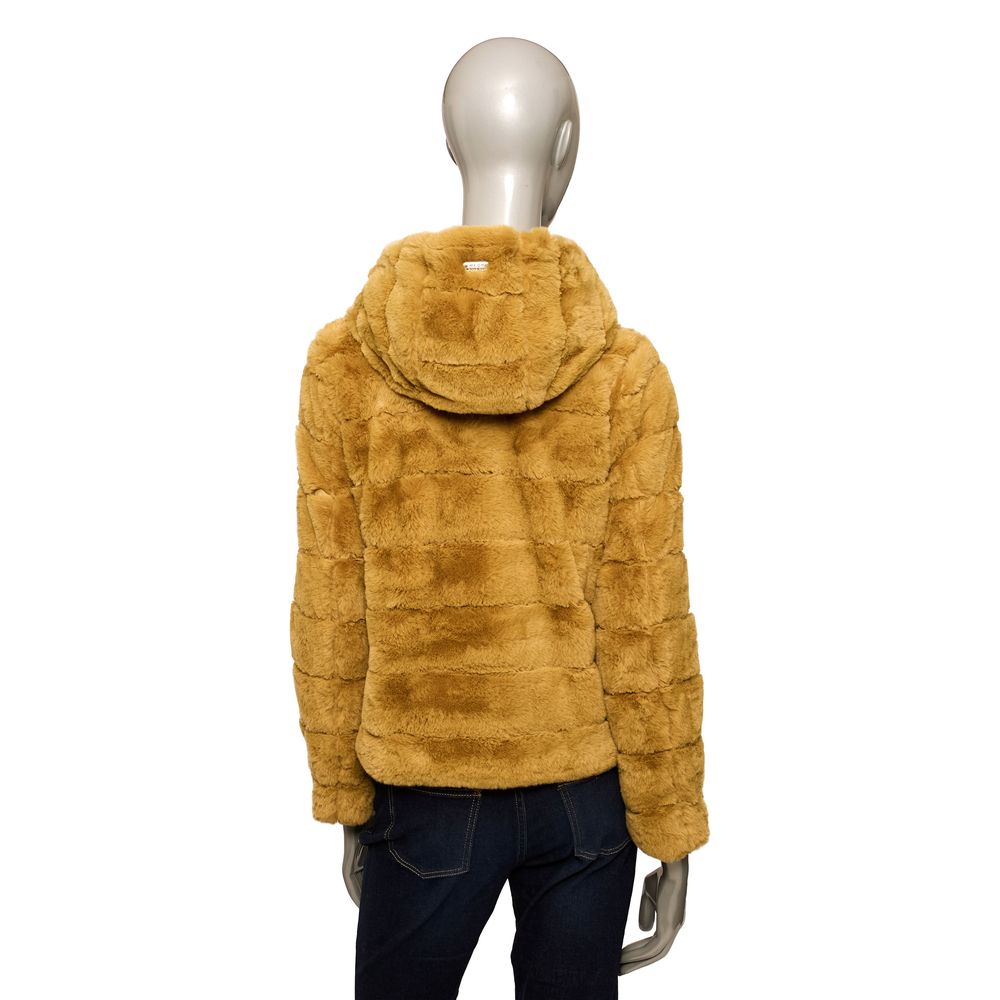 Yellow Polyester Women Jacket - SEHABRANDS