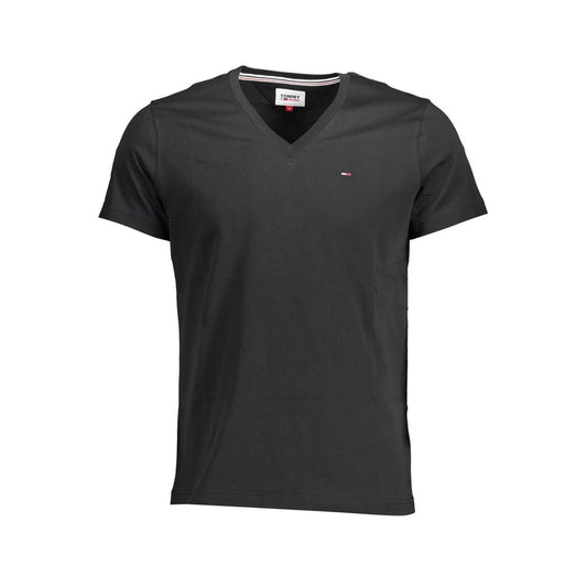 Black Cotton T-Shirt - SEHABRANDS