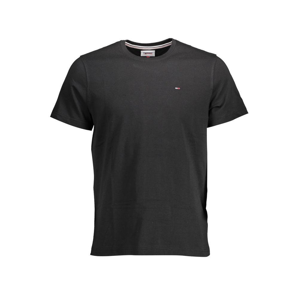 Black Cotton T-Shirt - SEHABRANDS