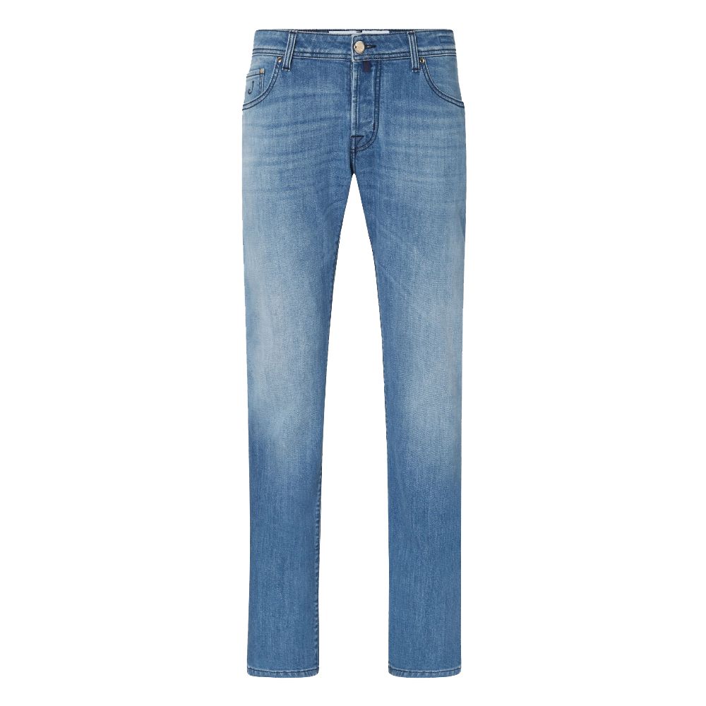 Light Blue Cotton Jeans & Pant - SEHABRANDS