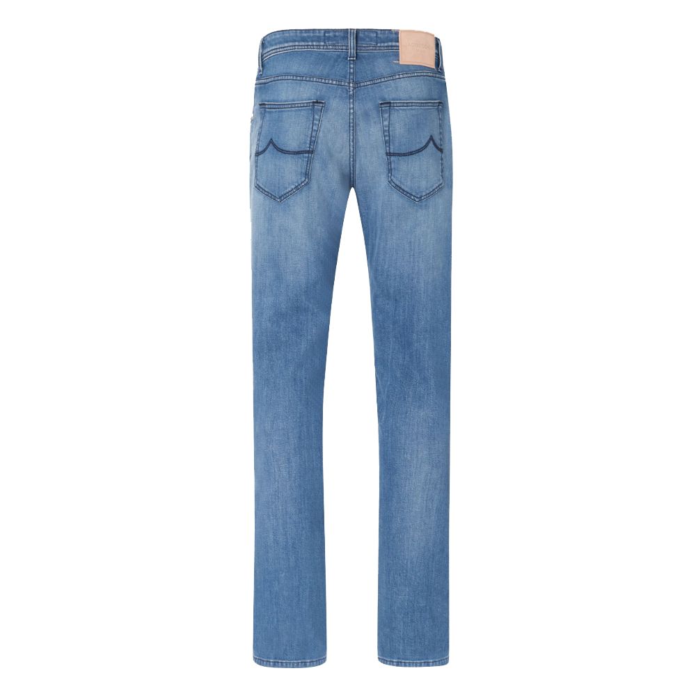 Light Blue Cotton Jeans & Pant - SEHABRANDS