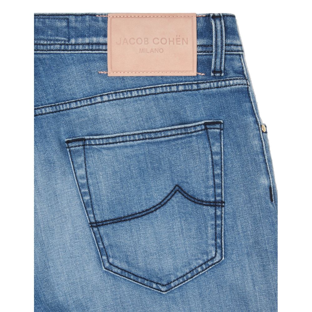 Light Blue Cotton Jeans & Pant - SEHABRANDS