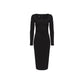 Black Viscose Dress - SEHABRANDS