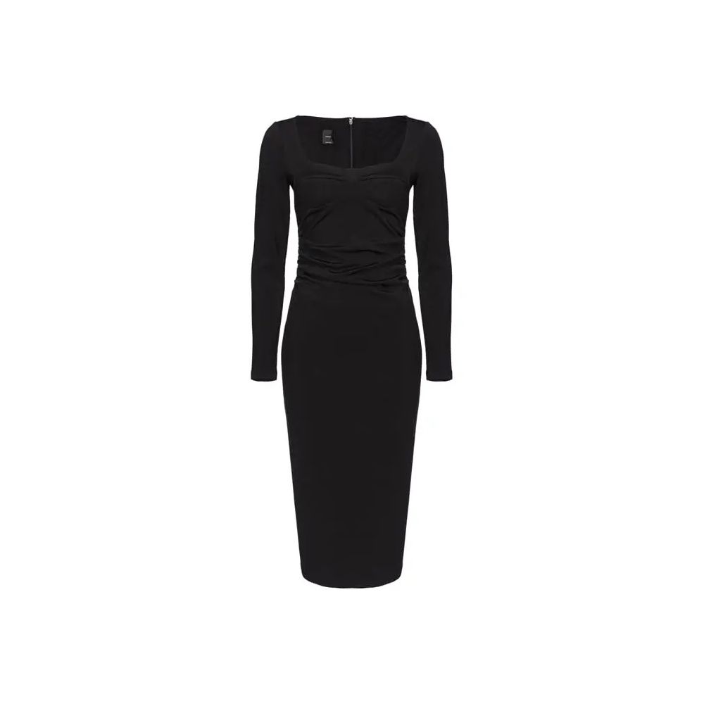 Black Viscose Dress - SEHABRANDS