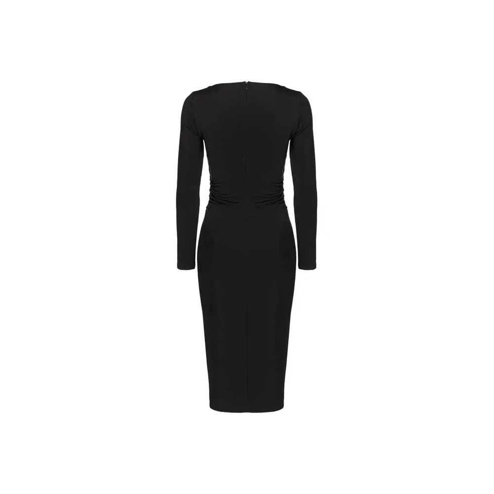 Black Viscose Dress - SEHABRANDS