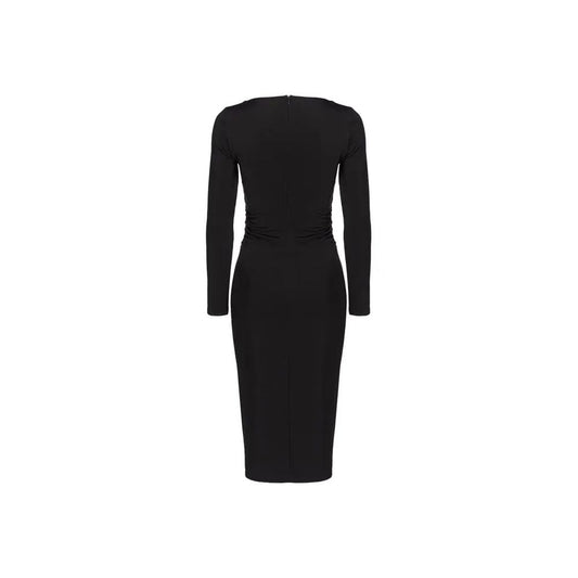 Black Viscose Dress - SEHABRANDS