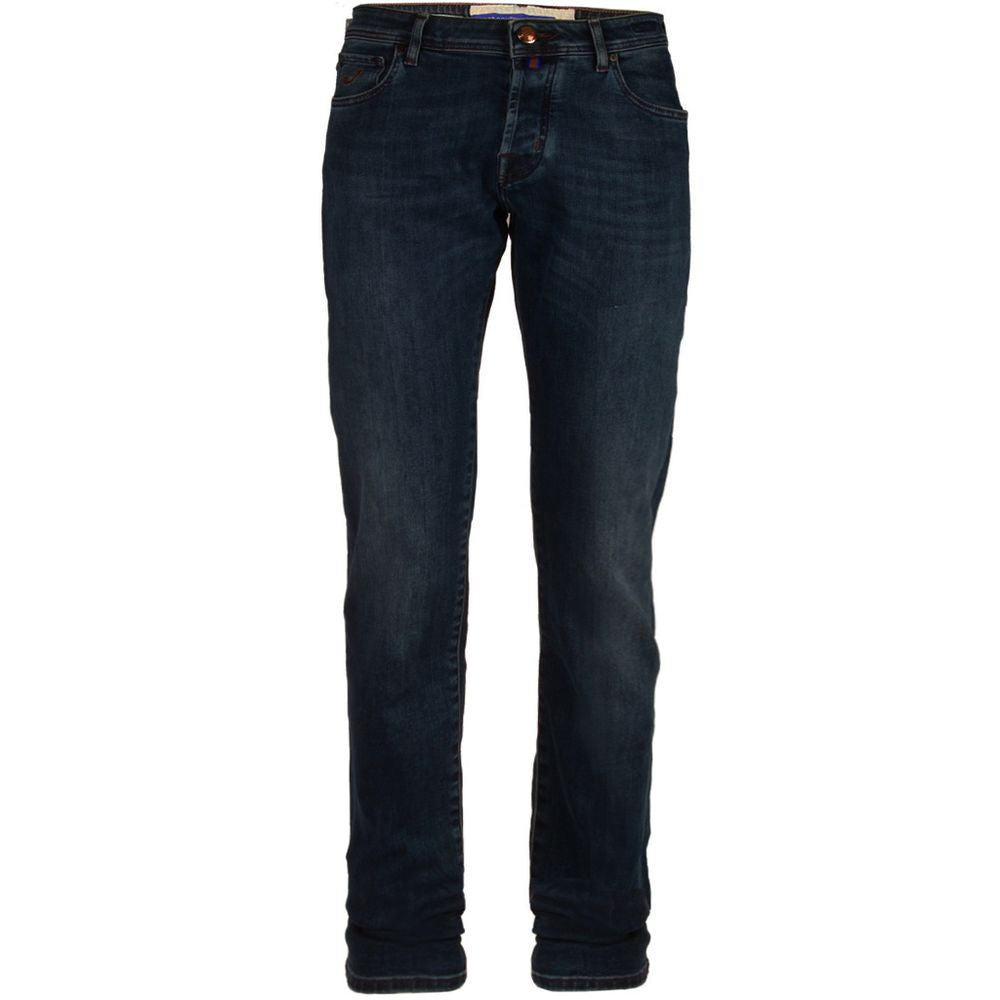 Blue Cotton Men's Slim Fit Jean - SEHABRANDS