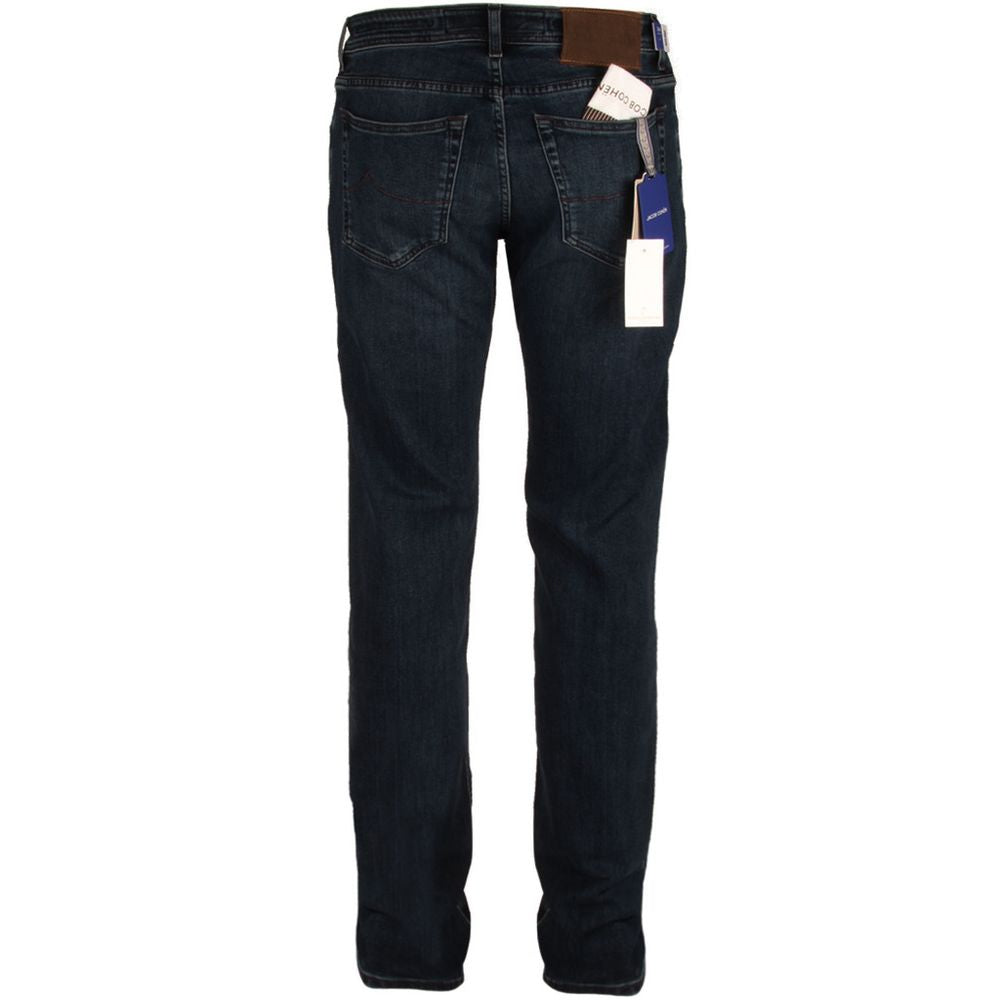 Blue Cotton Men's Slim Fit Jean - SEHABRANDS