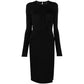 Black Viscose Dress - SEHABRANDS